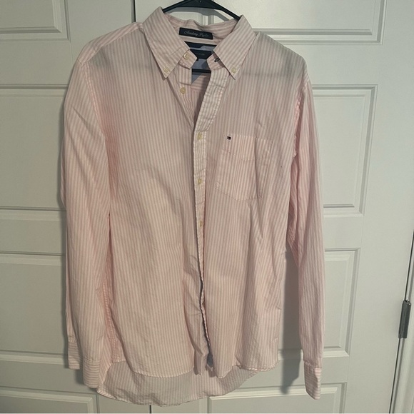 Tommy Hilfiger Academy Poplin Button Down, Medium - Picture 3 of 6